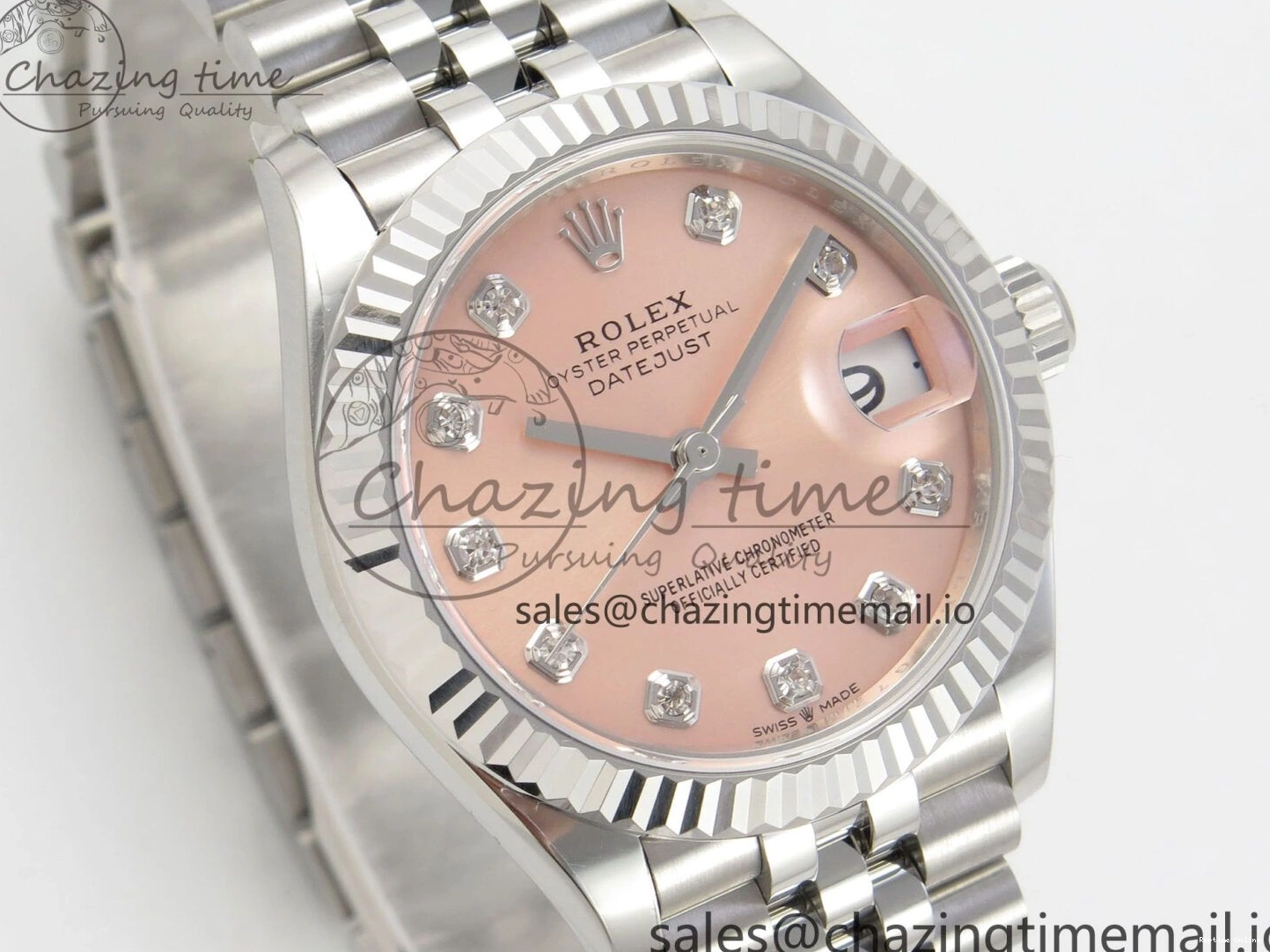 0105 Trendsetting DateJust 31 278274 THBF 1:1 Best Edition 904L Steel RG Diamond Dial on SS Jubilee Bracelet HZ Cal. 3